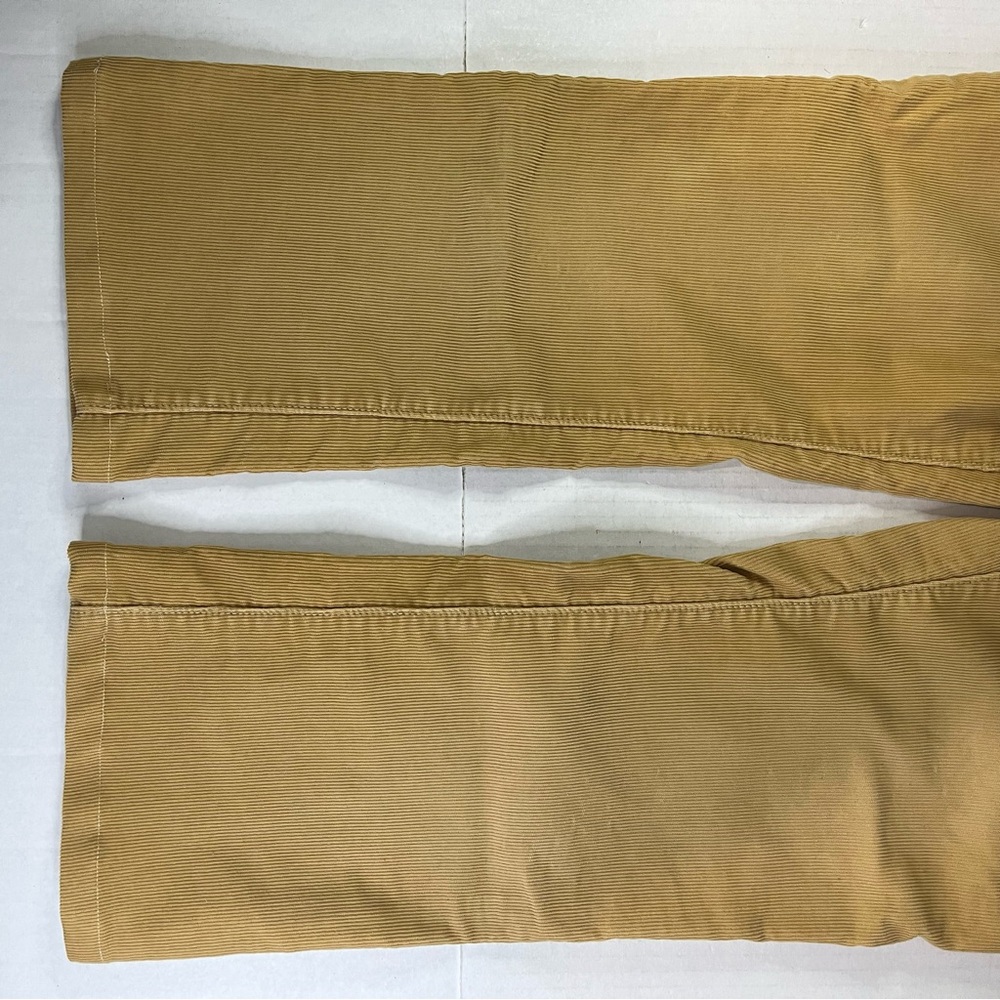 Y2K Abercrombie & Fitch Tan Corduroy Flare Cuffed Flap Pocket Pants Size 6 vtg - Picture 6 of 6